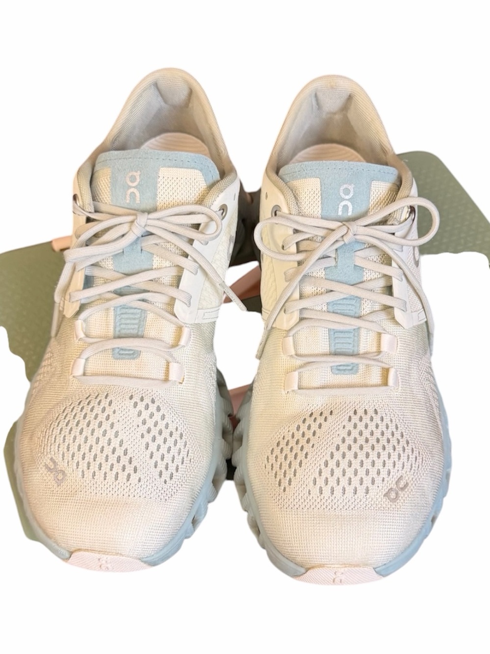 On Cloud X Shift Women’s Road Running Shoes  White/Teal size 8 - Picture 7 of 12